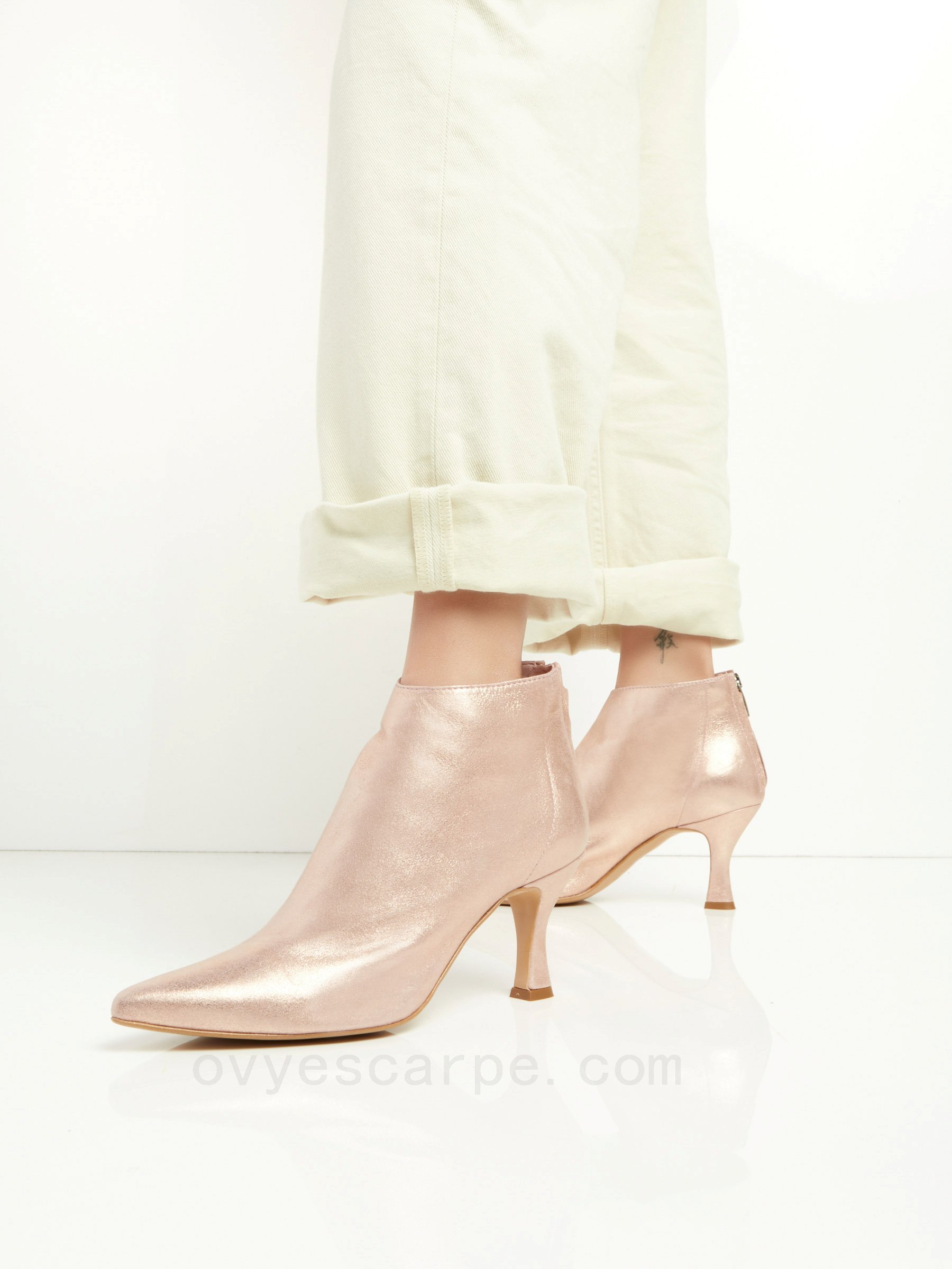 Leather Ankle Boots F08161027-0415 Acquistare